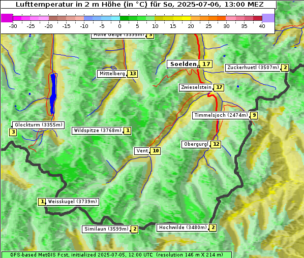 Temperatur, 6. 7. 2025