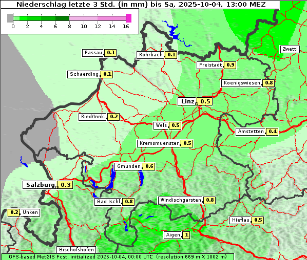 Niederschlag, 4. 10. 2025