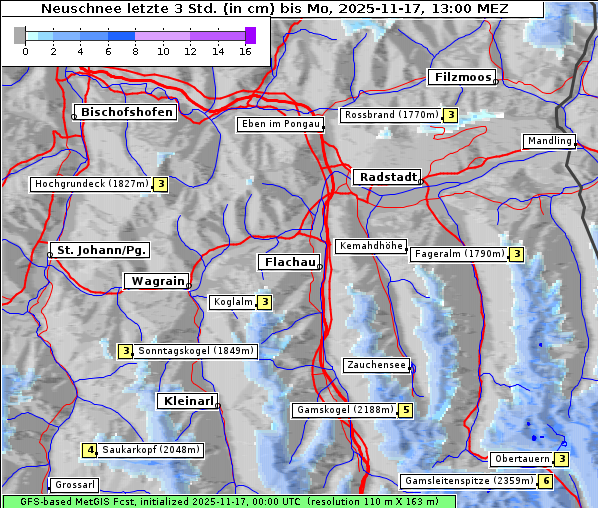 Neuschnee, 17. 11. 2025