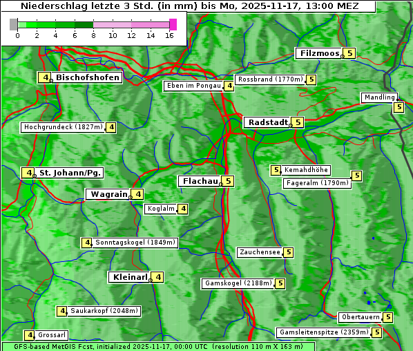 Niederschlag, 17. 11. 2025