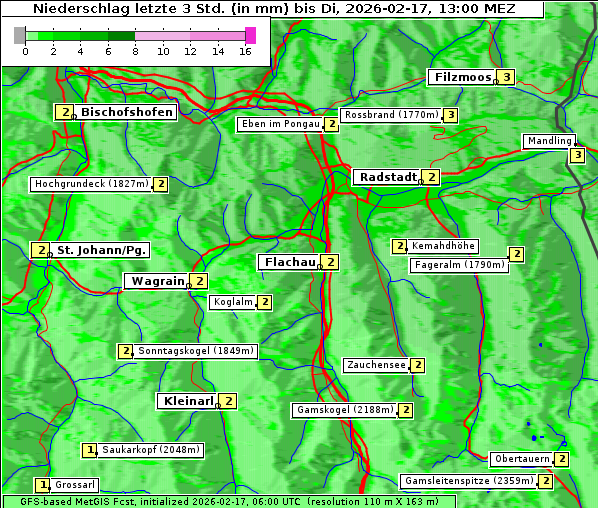 Niederschlag, 17. 2. 2026