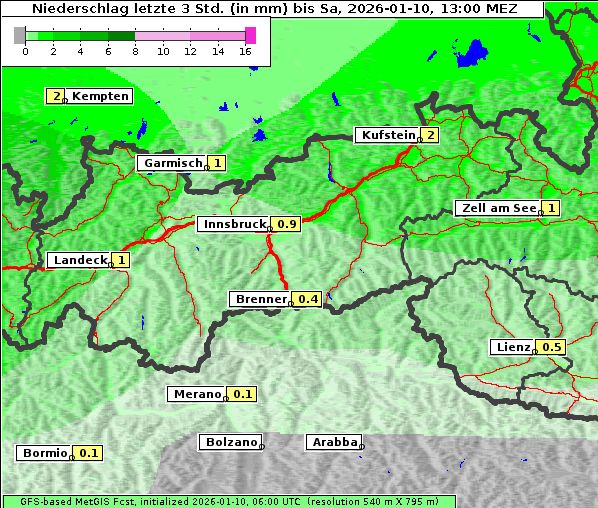 Niederschlag, 10. 1. 2026