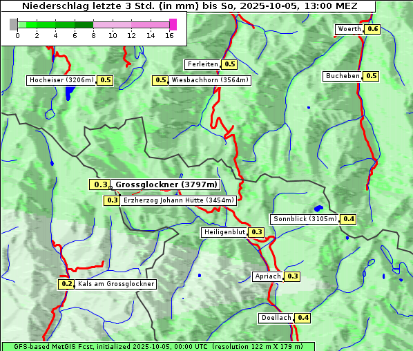 Niederschlag, 5. 10. 2025