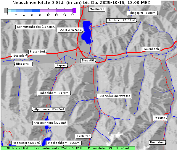 Neuschnee, 16. 10. 2025