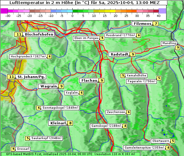 Temperatur, 4. 10. 2025