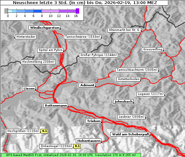 Neuschnee, 19. 2. 2026
