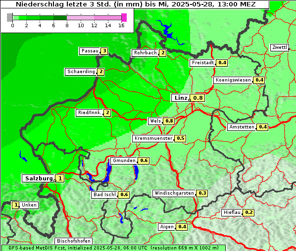 Niederschlag, 28. 5. 2025