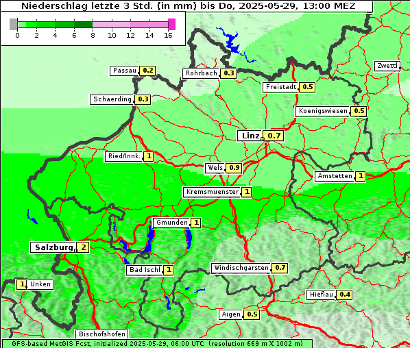 Niederschlag, 29. 5. 2025