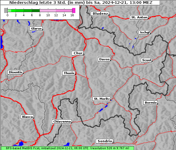 Niederschlag, 21. 12. 2024