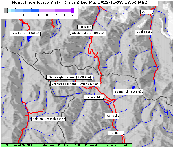 Neuschnee, 3. 11. 2025