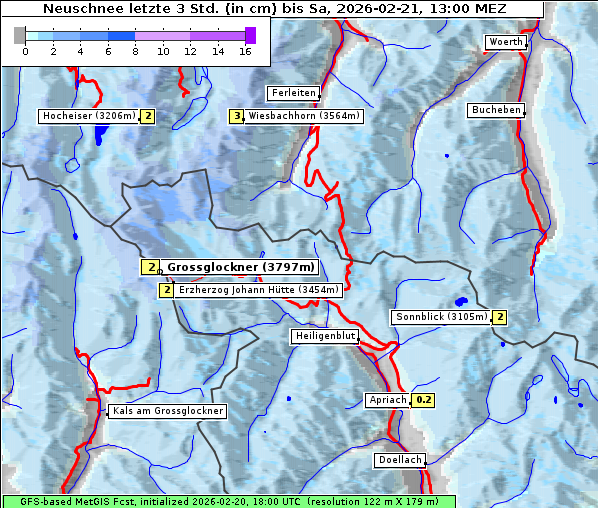 Neuschnee, 21. 2. 2026