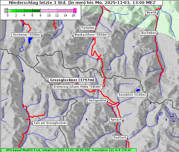 Niederschlag, 3. 11. 2025