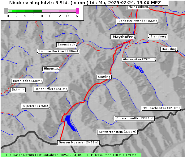 Niederschlag, 24. 2. 2025