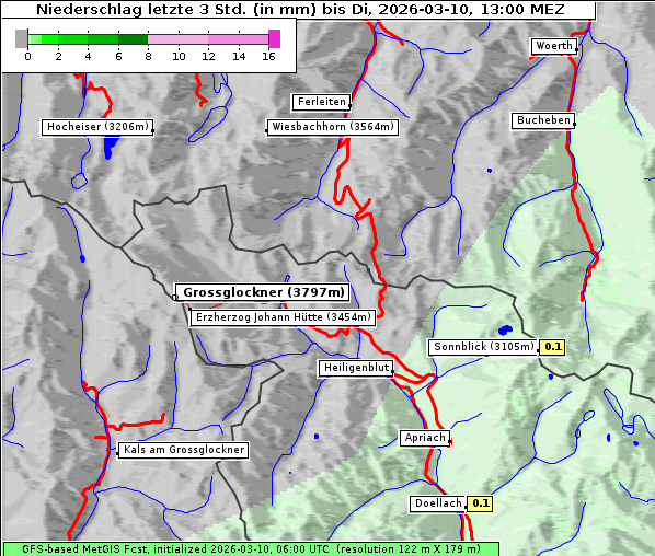 Niederschlag, 10. 3. 2026