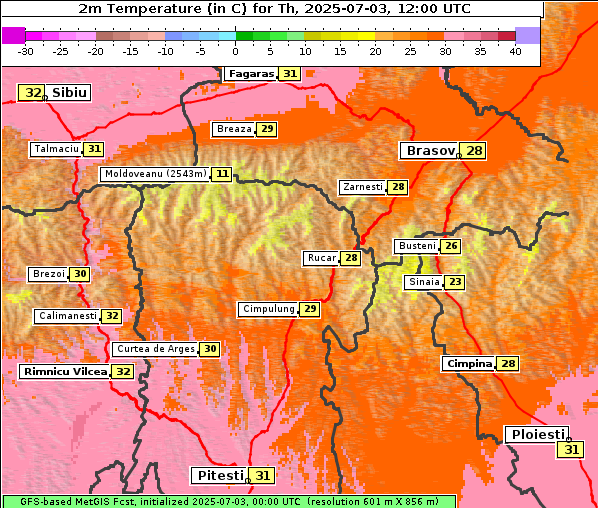 Temperatur, 3. 7. 2025
