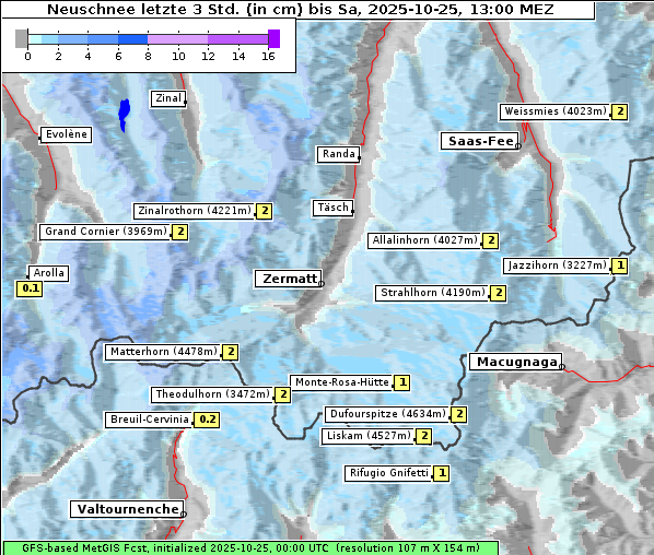 Neuschnee, 25. 10. 2025