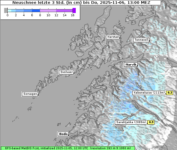 Neuschnee, 6. 11. 2025