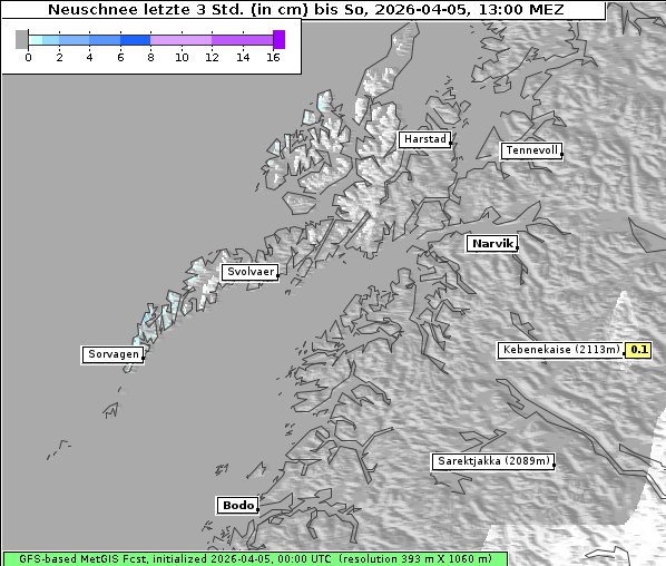 Neuschnee, 5. 4. 2026