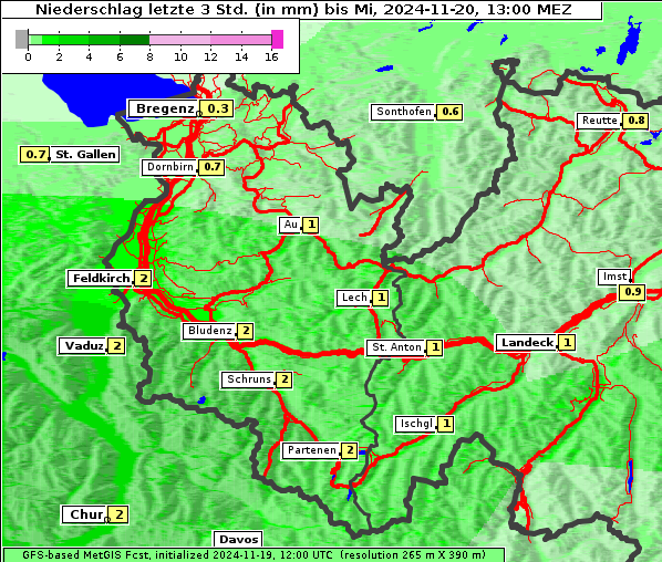 Niederschlag, 20. 11. 2024