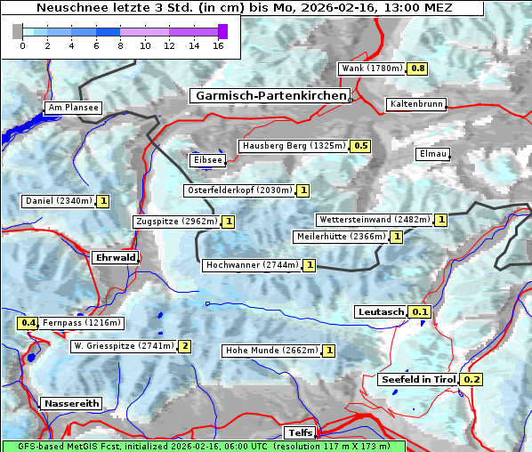 Neuschnee, 16. 2. 2026