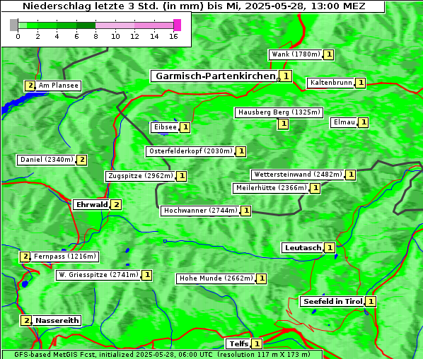 Niederschlag, 28. 5. 2025