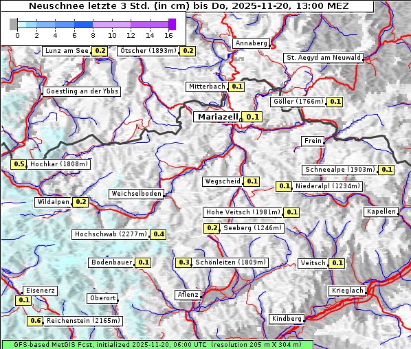 Neuschnee, 20. 11. 2025