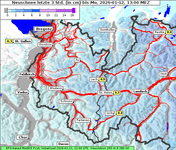 Neuschnee, 12. 1. 2026