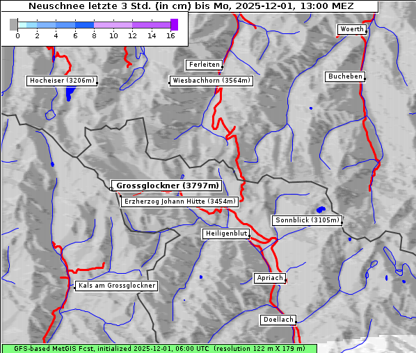 Neuschnee, 1. 12. 2025