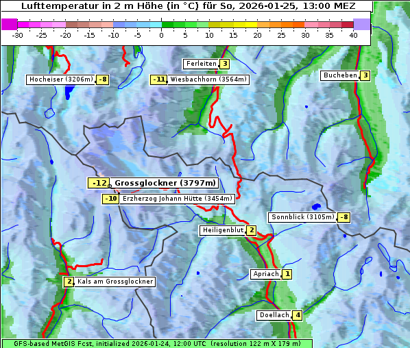 Temperatur, 25. 1. 2026