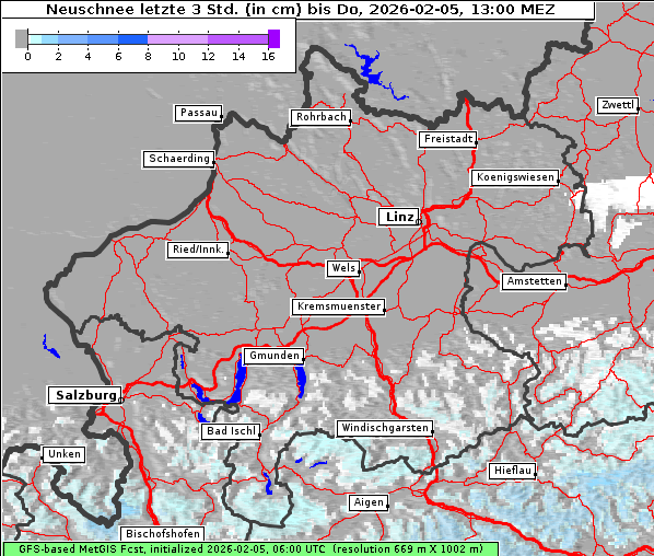 Neuschnee, 5. 2. 2026