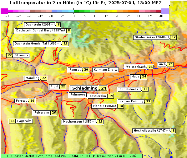 Temperatur, 4. 7. 2025