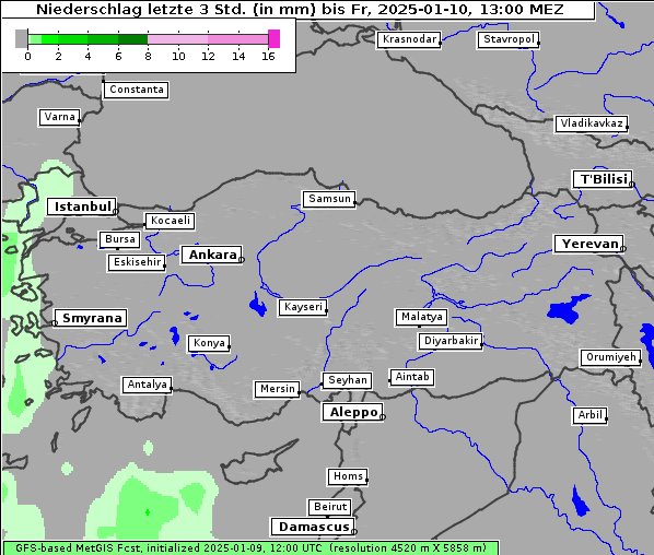 Niederschlag, 10. 1. 2025