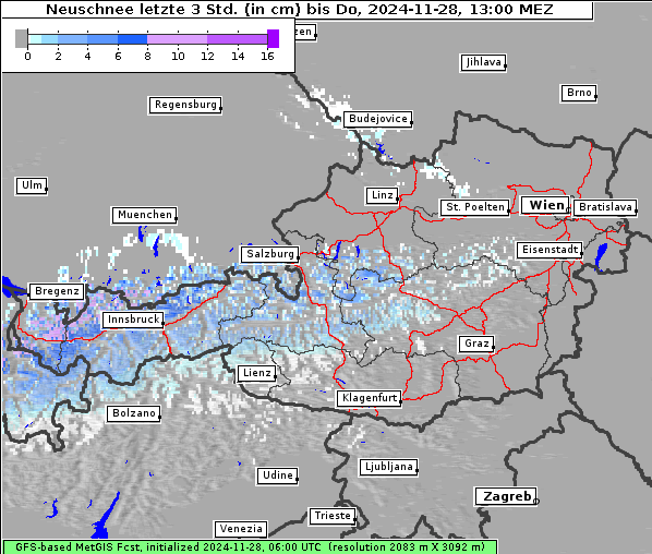 Neuschnee, 28. 11. 2024