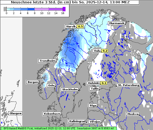 Neuschnee, 14. 12. 2025
