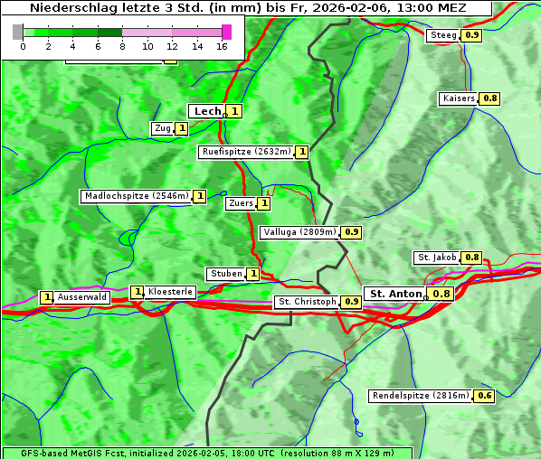 Niederschlag, 6. 2. 2026
