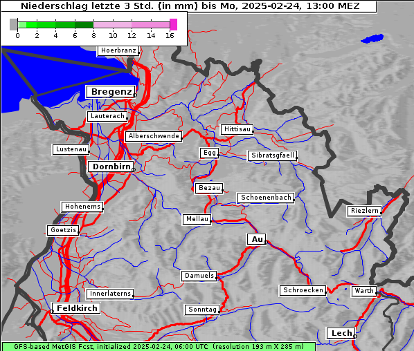 Niederschlag, 24. 2. 2025