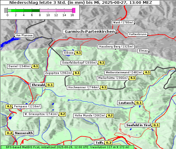 Niederschlag, 27. 8. 2025
