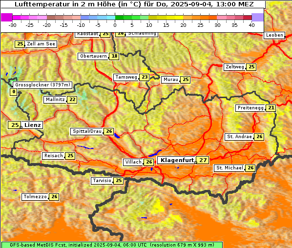 Temperatur, 4. 9. 2025