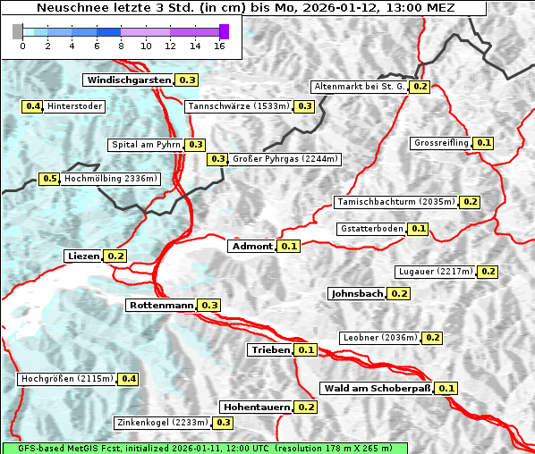 Neuschnee, 12. 1. 2026