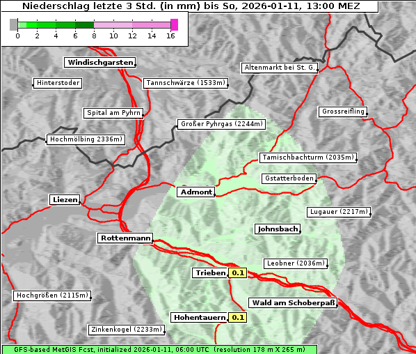 Niederschlag, 11. 1. 2026
