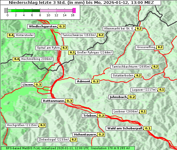 Niederschlag, 12. 1. 2026