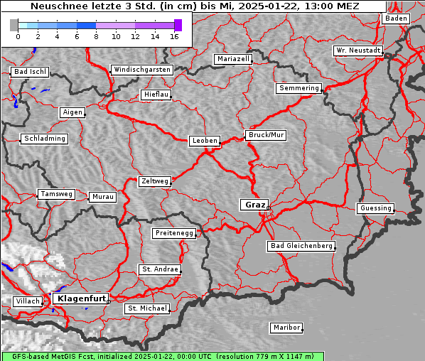 Neuschnee, 22. 1. 2025