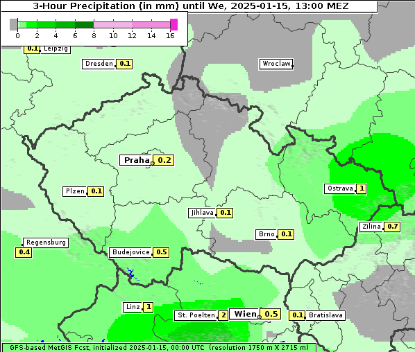 Niederschlag, 15. 1. 2025