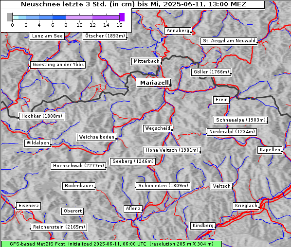 Neuschnee, 11. 6. 2025