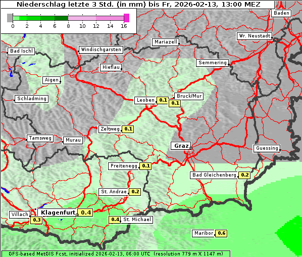 Niederschlag, 13. 2. 2026