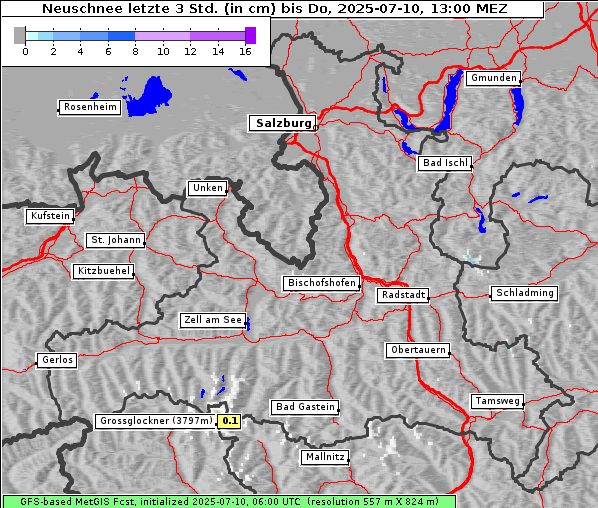 Neuschnee, 10. 7. 2025