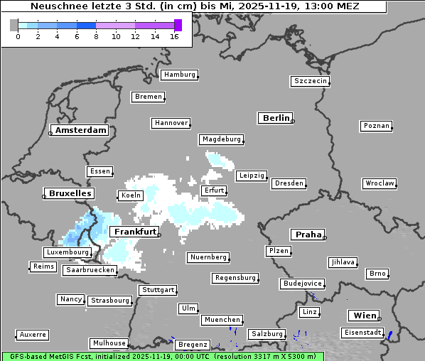 Neuschnee, 19. 11. 2025