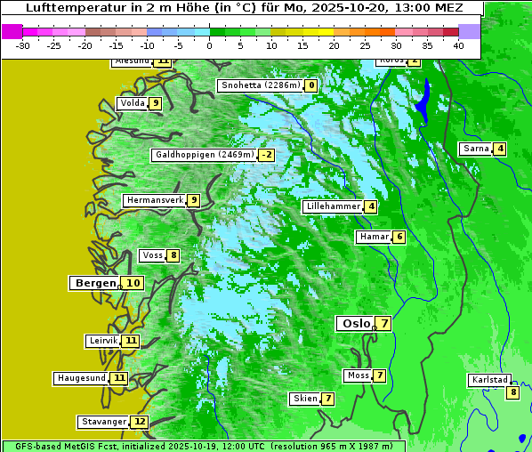 Temperatur, 20. 10. 2025