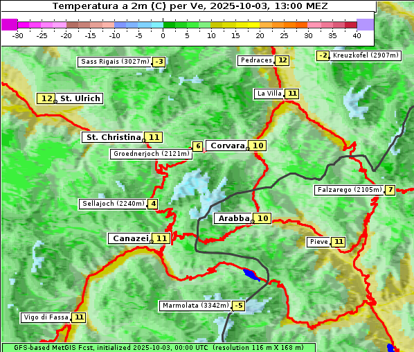 Temperatur, 3. 10. 2025