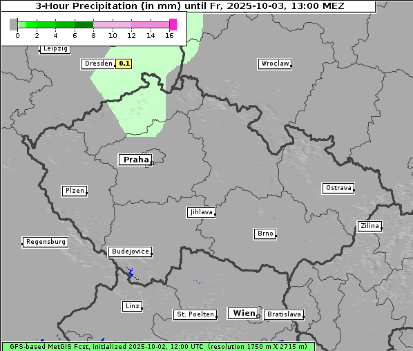 Niederschlag, 3. 10. 2025